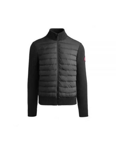 HyBridgeLogo Patch Knit Down Jacket Black - CANADA GOOSE - BALAAN 2