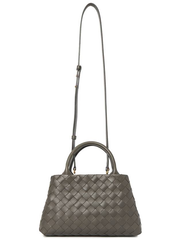 Intrecciato New Roma Tote Bag Grey - BOTTEGA VENETA - BALAAN 8