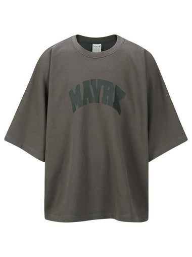 M Logo Oversized Fit Short Sleeve T-Shirt Charcoal - MAVRK - BALAAN 1