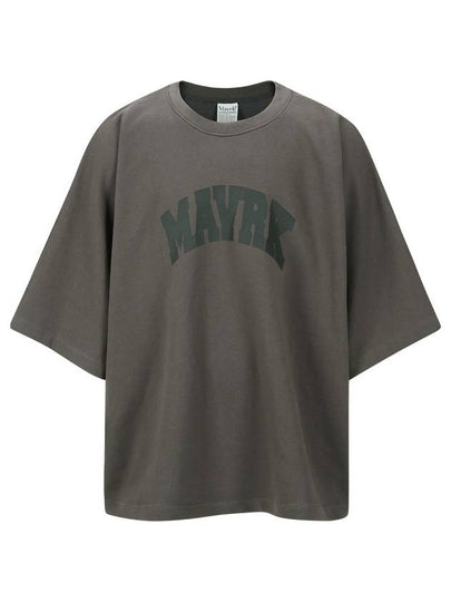 M Logo Oversized Fit Short Sleeve T-shirt Charcoal - MAVRK - BALAAN 2