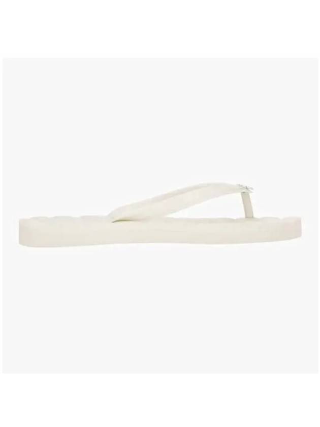 Kira Logo Flip Flops Ivory - TORY BURCH - BALAAN 3