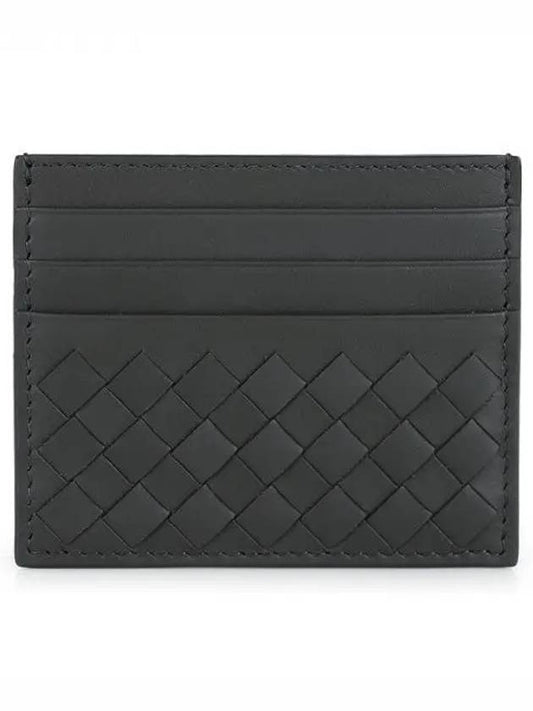 Intrecciato Classic Card Wallet Dark Grey - BOTTEGA VENETA - BALAAN 2