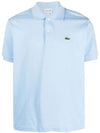 Men's Logo Classic Fit Cotton Short Sleeve Polo Shirt Panorama Blue - LACOSTE - BALAAN.