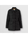 Diamond Quilted Nylon Canvas Field Jacket Black - BURBERRY - BALAAN 2