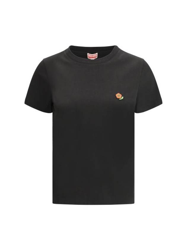 Pop Embroidered Short Sleeve T-Shirt Black - KENZO - BALAAN 2