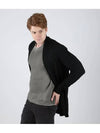 Men's multicolor sleeve woven pocket shawl cardigan KA113 - IKALOOOK - BALAAN 6