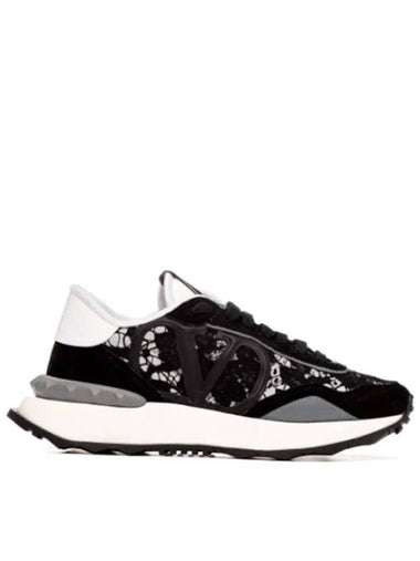 Lacerunner Low Top Sneakers Black - VALENTINO - BALAAN 1