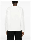 Logo Print Cotton Sweatshirt White - JIL SANDER - BALAAN 6