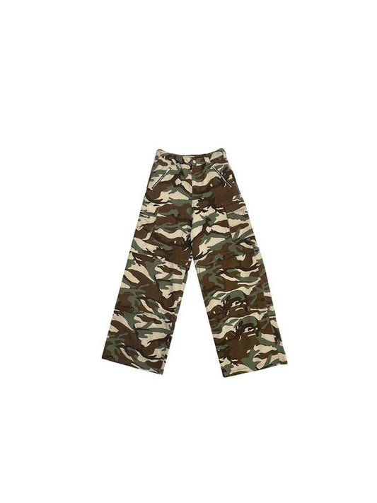 Men's Transformers Cargo Wide Pants Green - VETEMENTS - BALAAN.