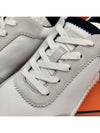 Bouncing Sneakers Calfskin Suede Goatskin Blanc - HERMES - BALAAN 8