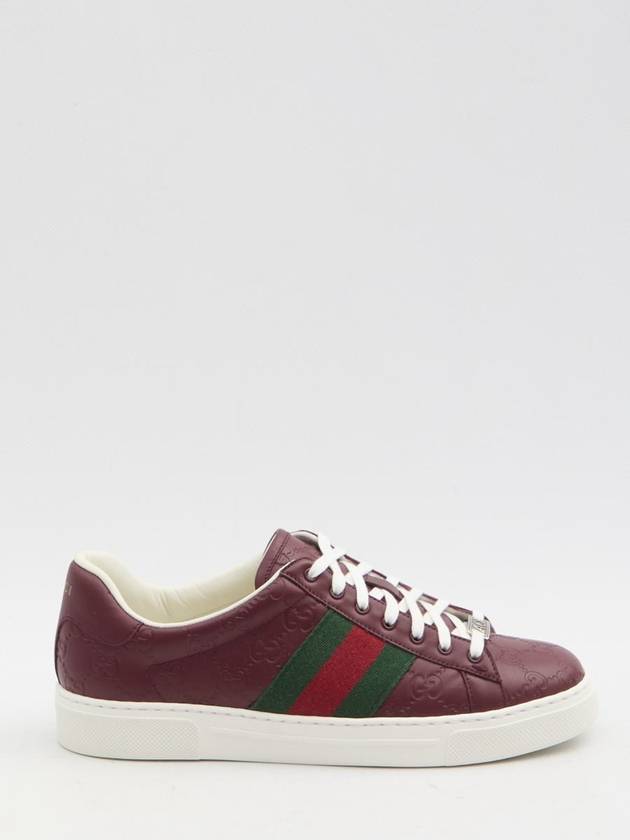 Ace Web low top sneakers red - GUCCI - BALAAN 2