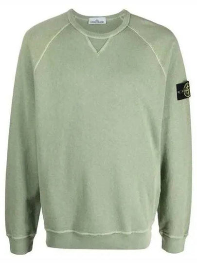 OLD Treatment Wappen Patch Crew Neck Sweatshirt Green - STONE ISLAND - BALAAN 2