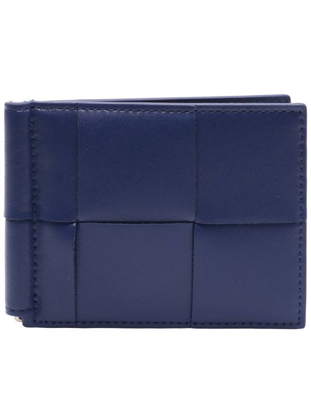 Cassette Money Clip Card Wallet Blue - BOTTEGA VENETA - BALAAN 3