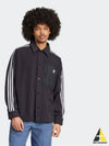 Adicolor Polar Fleece Shirt BLACK - ADIDAS - BALAAN 1