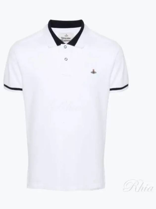 Classic ORB Logo Polo Shirt White - VIVIENNE WESTWOOD - BALAAN 2