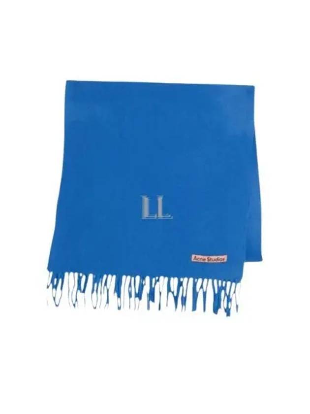 Fringe Wool Muffler Blue CA0210AAN - ACNE STUDIOS - BALAAN 2