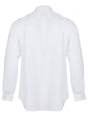 Men's Linen Long Sleeve Shirt White SW21ESH08WT - SOLEW - BALAAN 3