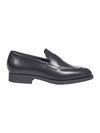 Men's Mocassino Polished Leather Loafers Black - TOD'S - BALAAN 1