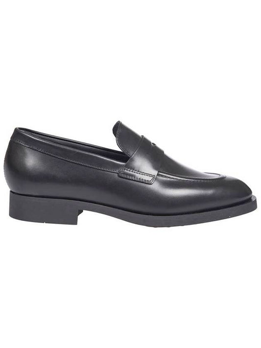 Men's Mocassino Polished Leather Loafers Black - TOD'S - BALAAN.