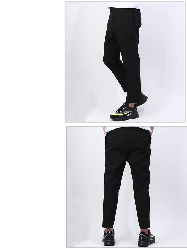 Crop Cotton Slacks Black - JIL SANDER - BALAAN 4