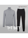 SET Men s Turtleneck Sweater Out Pocket Jogger Pants - PALMSPRINGS - BALAAN 1