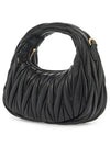 Materasse Nappa Leather Mini Hobo Bag Black 5BP078 AN88 F0002 - MIU MIU - BALAAN 3