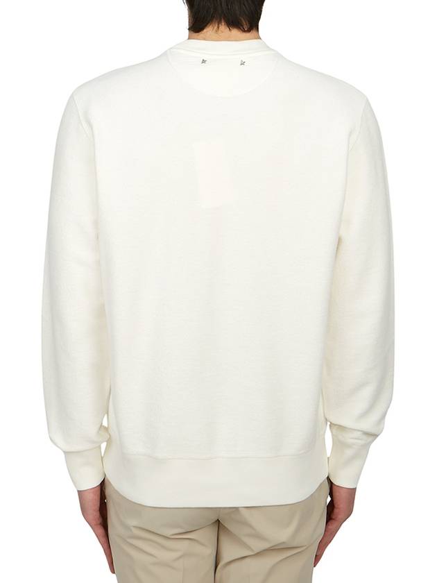 Men's Flower Long Sleeve T-Shirt White - GOLDEN GOOSE - BALAAN 4