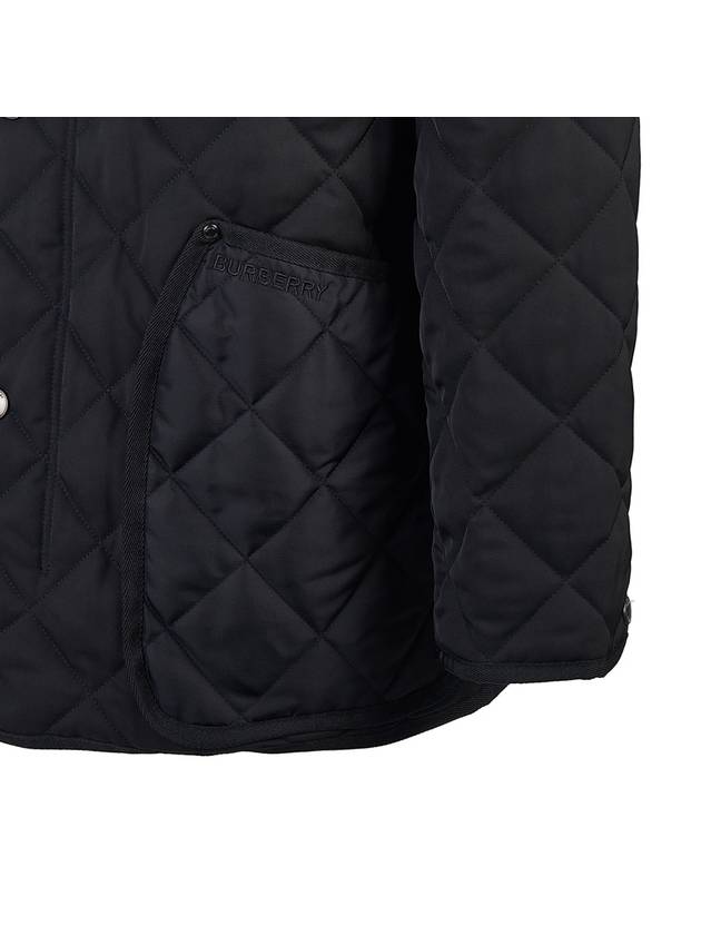 Quilted Thermoregulated Barn Jacket Black - BURBERRY - BALAAN 7