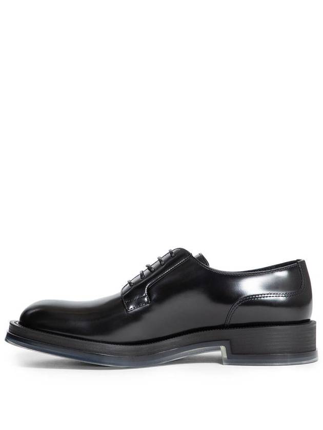 Lace-Up Transparent Sole Leather Oxford Black - ALEXANDER MCQUEEN - BALAAN 3