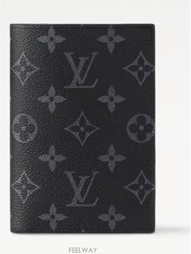 Monogram Eclipse Passport Wallet Black - LOUIS VUITTON - BALAAN 2