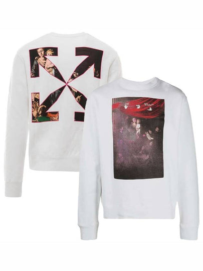 Men's Caravaggio Arrow Printing Sweatshirt White - OFF WHITE - BALAAN 2