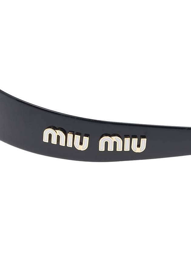 Plexiglas Headband Black - MIU MIU - BALAAN 7