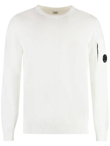 Cotton Crepe Knit Top White - CP COMPANY - BALAAN 1