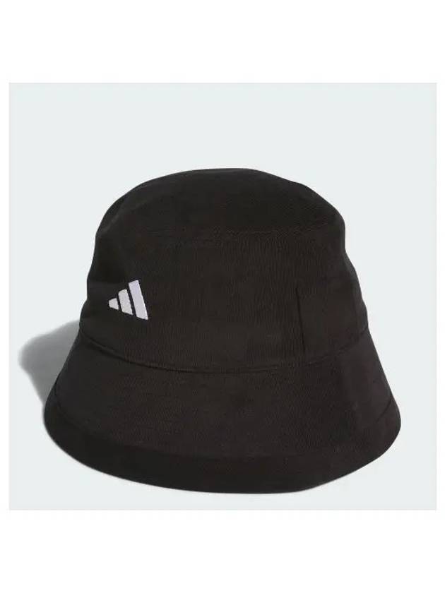 Embroidered Logo Corduroy Bucket Hat Off Black - ADIDAS - BALAAN 2