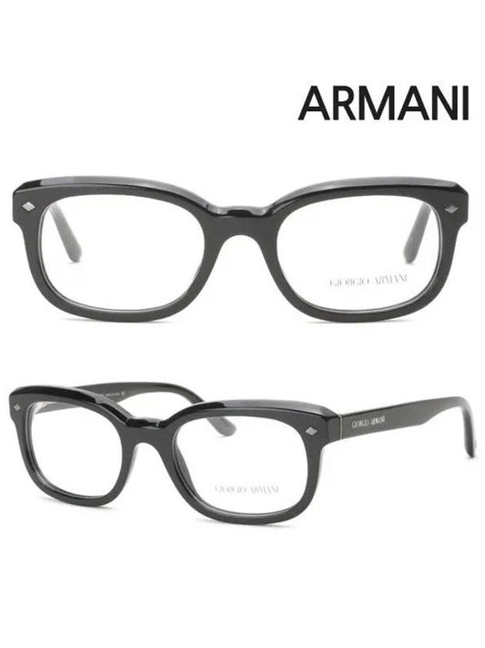 Eyewear Horn-Rimmed Eyeglasses Black - GIORGIO ARMANI - BALAAN 2