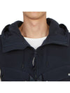 Shell R Mix Goggle Hooded Padded Vest Navy - CP COMPANY - BALAAN 9