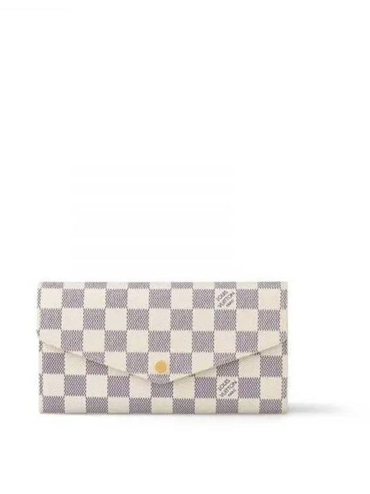 Women's Sara Damier Azur Long Wallet Ivory - LOUIS VUITTON - BALAAN 2