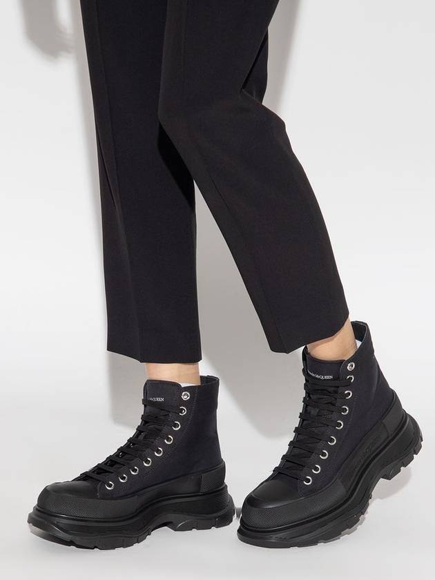 Tread Slick High Top Sneakers Black - ALEXANDER MCQUEEN - BALAAN 3