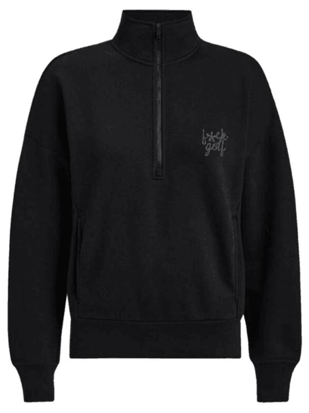 F ck golf french terry quarter zip boxy pullover onyx - G/FORE - BALAAN 1