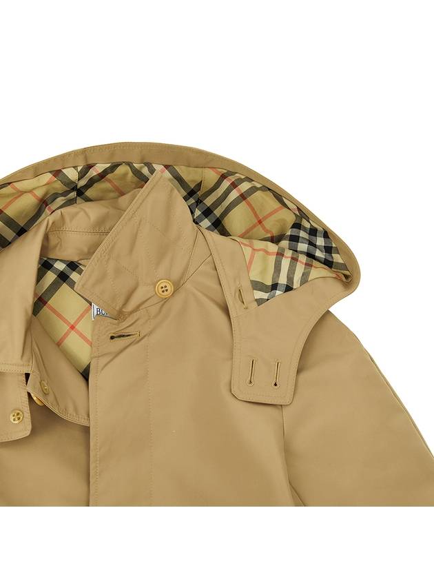 Kids Light Weight Hooded Trench Coat Camel - BURBERRY - BALAAN 6