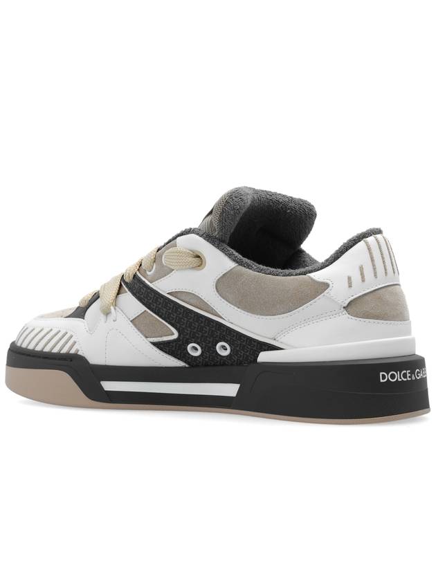 23 fw Taupe White Leather New Rome Sneakers CS2211AO482HKXBK B0480738660 - DOLCE&GABBANA - BALAAN 6