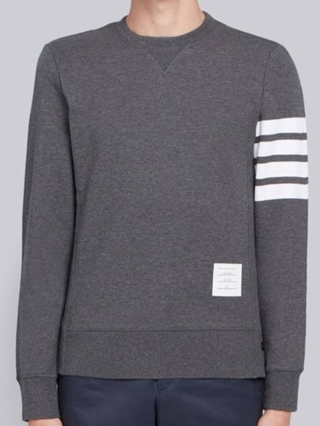 4 Bar Loopback Jersey Sweatshirt Dark Grey - THOM BROWNE - BALAAN 3