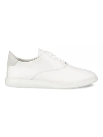 Women's Minimalist Leather Low Top Sneakers White - ECCO - BALAAN 1