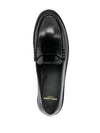 Monogram Leather Loafers Black - SAINT LAURENT - BALAAN 7