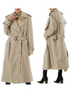 Double-Breasted Trench Coat Beige - MAISON MARGIELA - BALAAN.