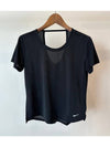 Training T shirt DX0132 010 Black WOMENS M Asian Fit - NIKE - BALAAN 1