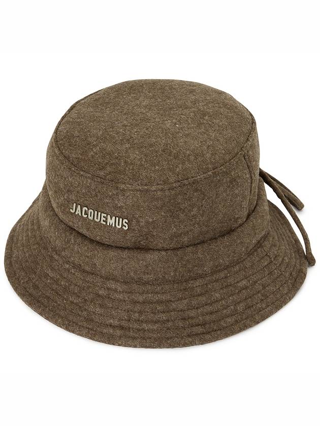 Le Bob Gadjo Bow Bucket Hat Dark Brown - JACQUEMUS - BALAAN 2