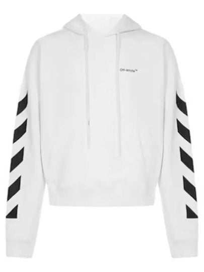 Diagonal Logo Hoodie White - OFF WHITE - BALAAN 2