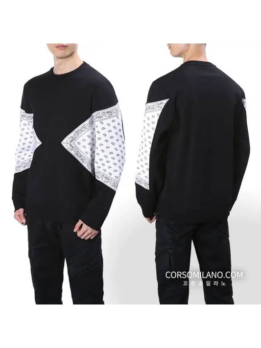 Men's Bandana Black Sweatshirt - NEIL BARRETT - BALAAN 2