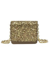 Glitter Micro Chain Link Leather Half Wallet Gold - MAISON MARGIELA - BALAAN 2